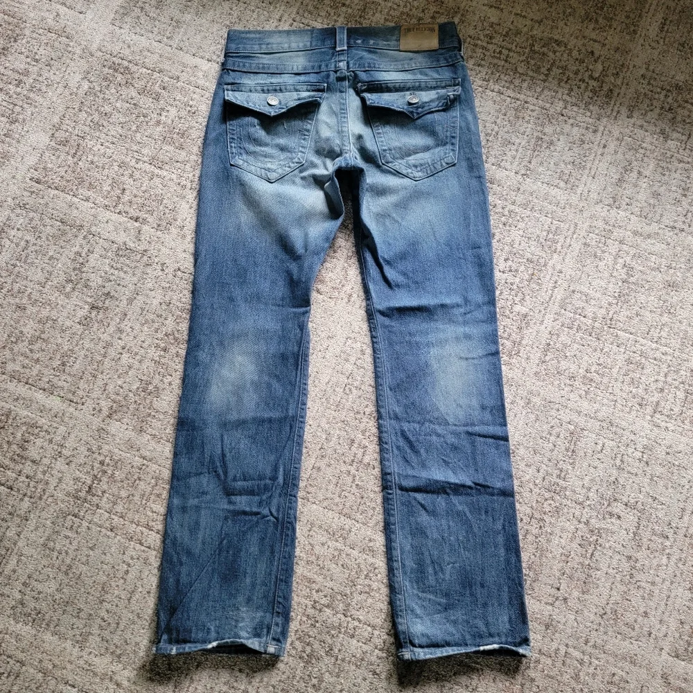 True Religion 100% Cotton Men's Ricky Relaxed Straight Jeans Size 31‎